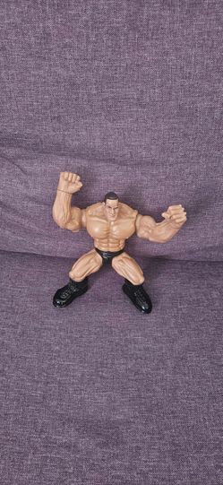 Vintage WWF Maximum Sweat wrestler by jakks The Rock Action Figure 1998