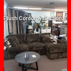 💥 Plush Corduroy Sectional 