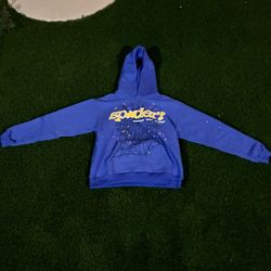 Blue spider hoodie (M)