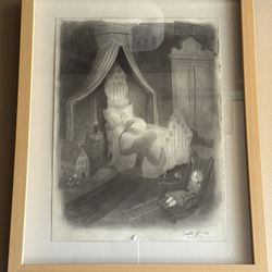 “Little Nightmares” Original Hand Drawing from the Book ‘Carmilla’ By Famous Italian Artist Isabella Mazzanti