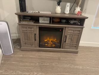 Tv Console with Fireplace