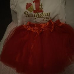 Baby Girl 1st Birthday Outfit 