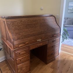 Solid Oak Desk and Chair - Winners Only, Inc. 