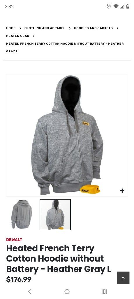 Dewalt Heated Hoodie 