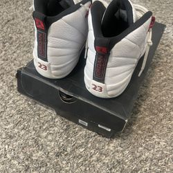 jordan 12 red and white