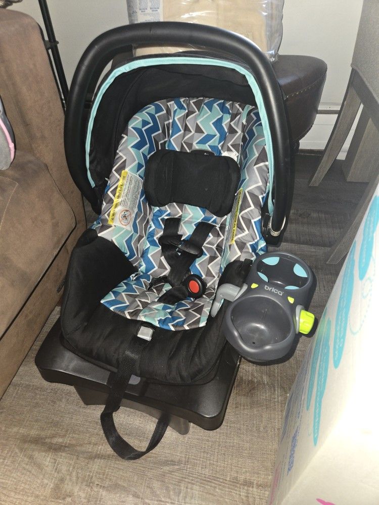 Cribette , Car Seat , & Girls Diaper Bag