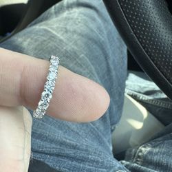 14KW Gold 1.97cttw Lab Grown Diamond Eternity Wedding Band