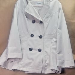 ESpirit light tan jacket w/ hood Large