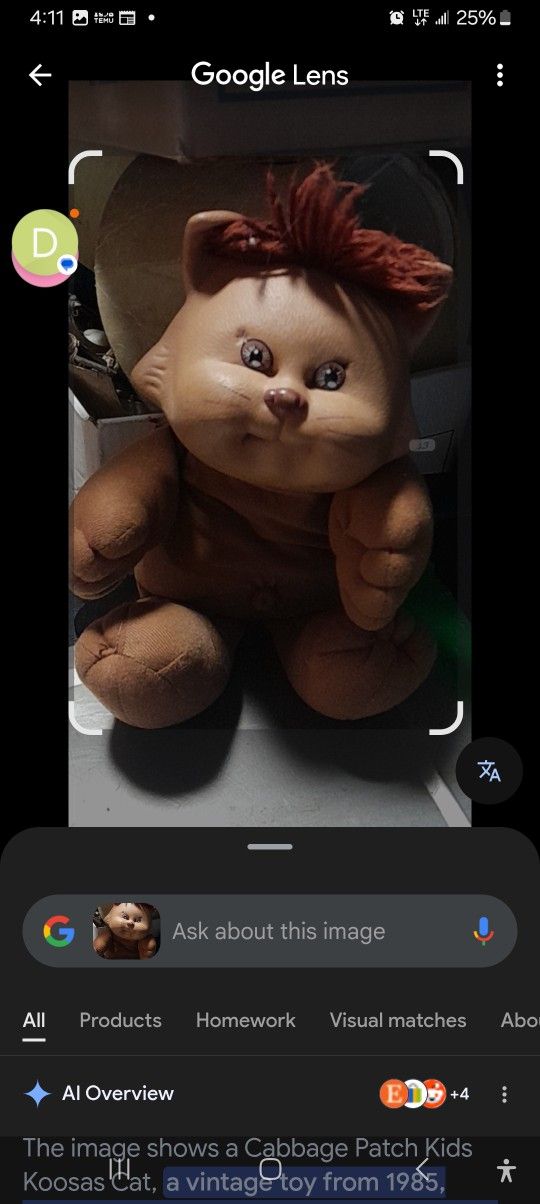 cat themed cabbage patch