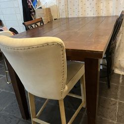 Wooden Tall Dinner Table