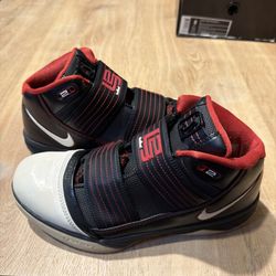 Nike LeBron Zoom Soldier 3 OG CLEAN VINTAGE 354815 011 Mens Size 8