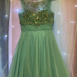 Vestido Color Azul bajito Talla S