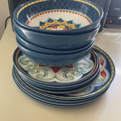 Vajilla de 12 piezas de melamina princess  house