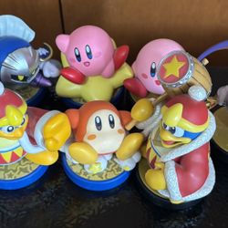 Seven Kirby Amiibo'S For Nintendo