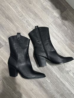 Black Snake print Cowgirl Boots