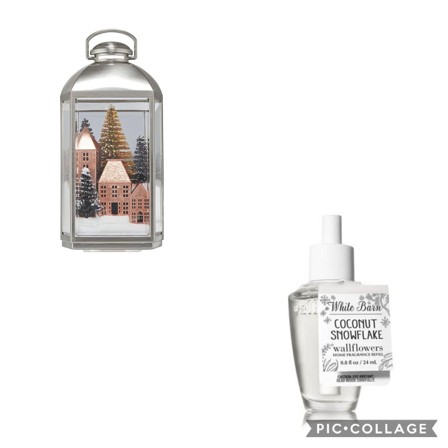 Bath & Bodyworks Winter Lantern Scene Nightlight with air freshener refill