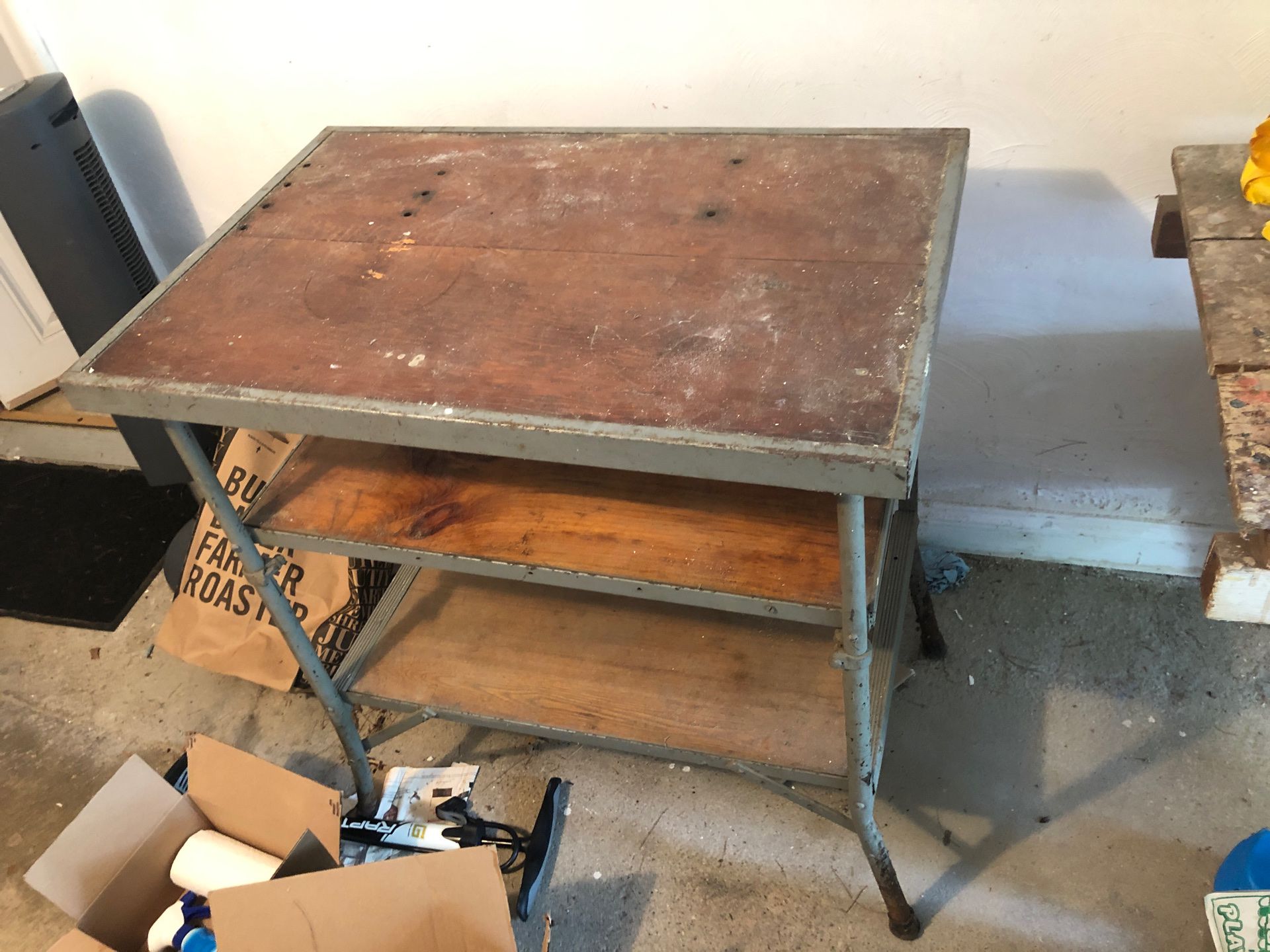 Wood / metal workbench
