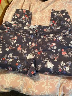 Loft brand white jeans size 24 and floral lane bryant Jeans size 24