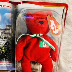 Osito Mexico The Bear McDonalds TY Teenie Beanie Baby 1999 Rare. new inbox