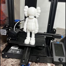 Custom 3D Printed Art Figure – KAWS Style – Large – READY TODAY 🔥