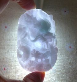 JADE JADEITE PENDANT DRAGON CARVED 100% CERTIFIED