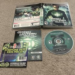 Green Lantern: Rise of the Manhunters Sony PlayStation 3 PS3 Complete CIB