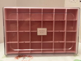 Mary Kay Glamour Shade Organizer #2204 Pink Clear Plastic Makeup 1985 Organizer
