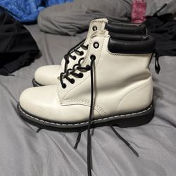 White Doc Marten Boots Size 9 