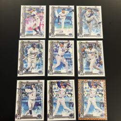 Dodgers Baseball Topps Cards - Ohtani, Betts, Freeman, Rookies