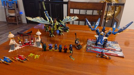 Lego Ninjago 70736 Morro Dragon and 70602 Jay's Elemental Dragon