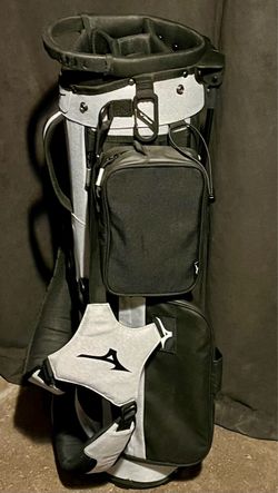 NEW Mizuno BR-D2 Golf Carry Bag – 4-Way Divider Dual Strap – Gray/Black
