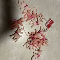 Pink Reindeer Garland 