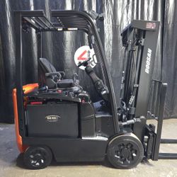 2023 Doosan BC25S-7 With 2023 Battery, 4300 LB, 3-Stage Mast 189”, Electric Sit-down Forklift
