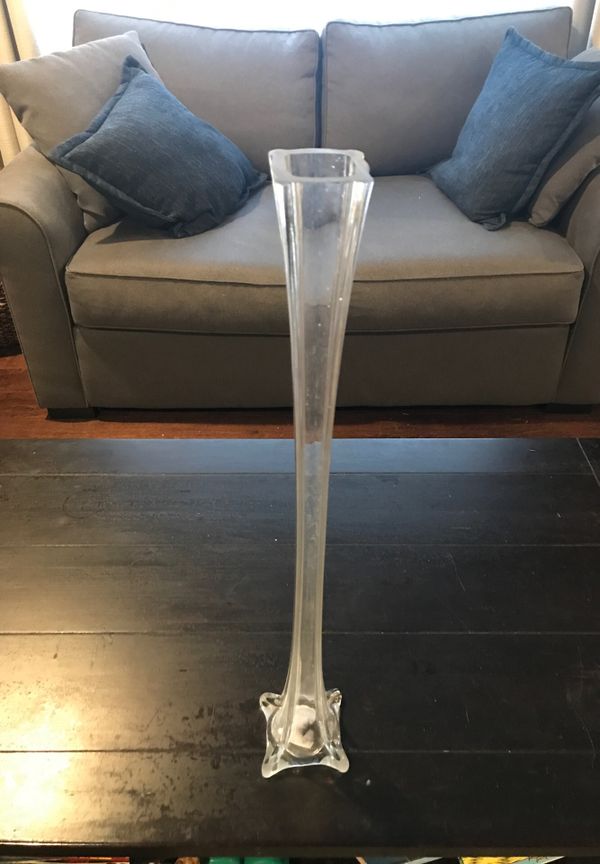 12 Glass Eiffel Tower Shaped Vases 24” tall for Wedding, Event, Party