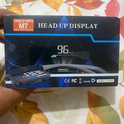 Car Head Up Display, Car Truck OBD2 HUD GPS Speedometer, iKiKin M7 Dual Mode Windshield Projector Car HUD Display for All Cars and Trucks