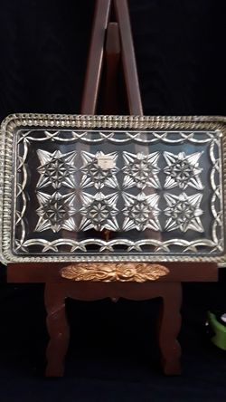 Antique glass dish