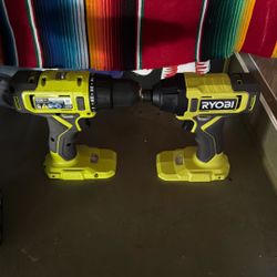 Ryobi Impact Driver And Drill