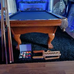 8ft.  Slate Pooltable  $500