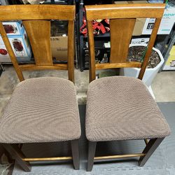 Wooden Counter Height Stools 