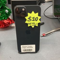 iPhone 15 Plus 128GB Unlocked Phone Get With $50 Down Now Ask Me How