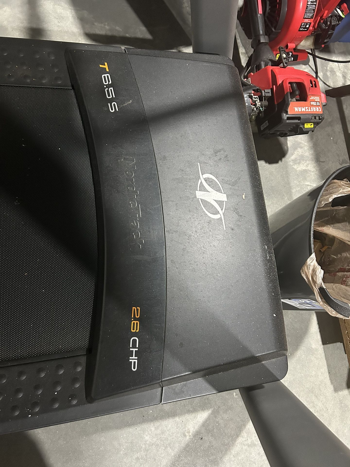 Tread mill almost brand new garage kept.
