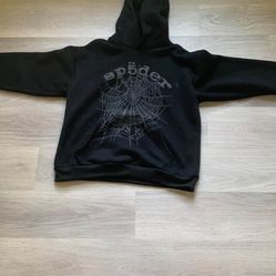 Spider Hoodie Black