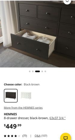 Hemnes dresser with glass top