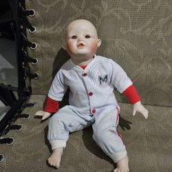 1990 Vintage Edwin M Knowles Doll "Baseball Michael" Yolanda's Picture-Perfect Babies