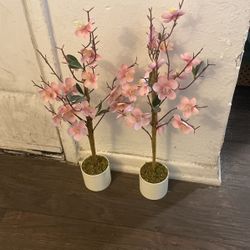Par De Floreritos Artificiales