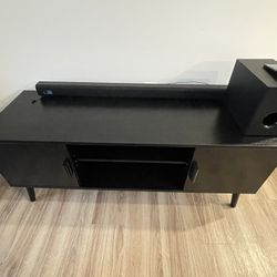 55 inch TV stand and sound bar 
