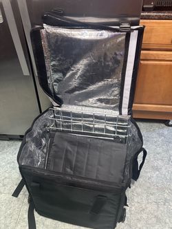 Bicycle motorcycle delivery bag storage cooler