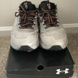 Under Armour Bandit Trail 2 Charged Grey Orange Pre-owned Size 13