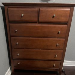 Twin Cherrywood Headboard and Chest