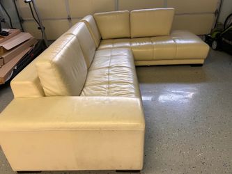 Leather sofa L shape